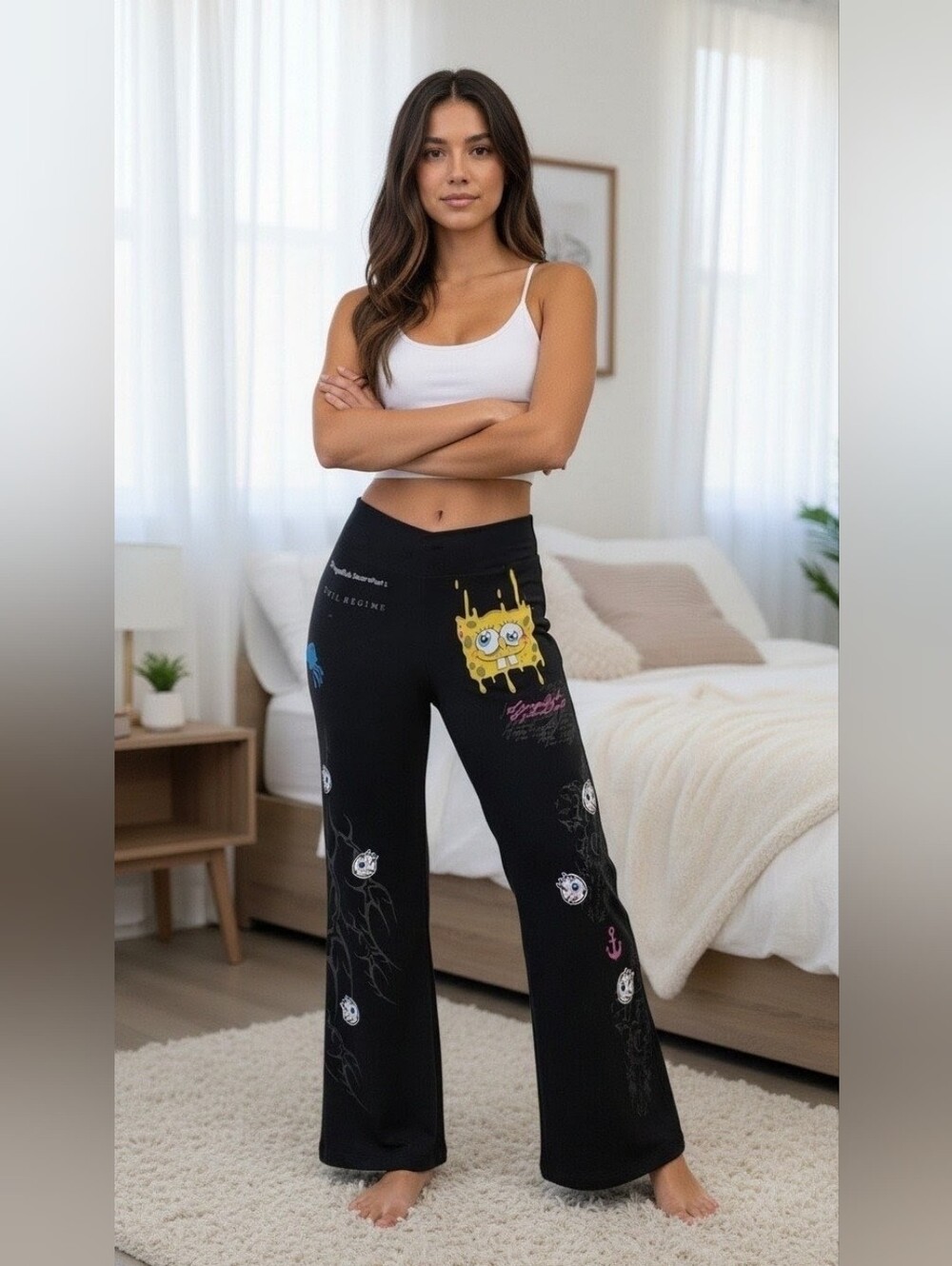 Civil Regime/Nickelodeon SpongeBob SquarePants Flare Pajama/ Lounge Pants